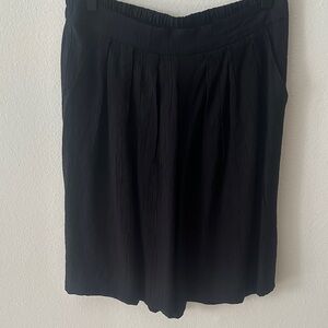 Chic Black A-Line Women's Shorts